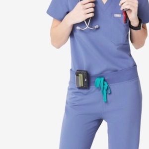 Figs big sky blue Catarina top